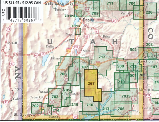 NAT GEO Utah trail maps