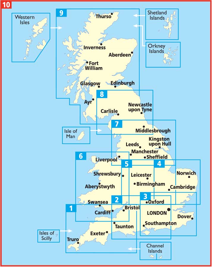 Wegenkaarten Landkaarten Road Maps Britain 1 > 10