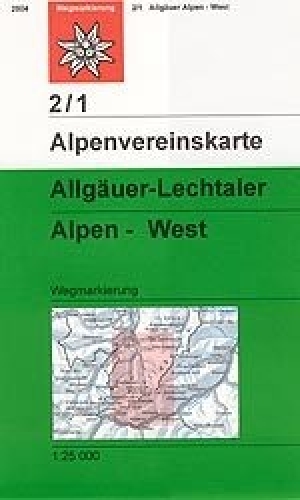 Wandelkaart 02/1 Allgäuer & Lechtaler Alps West - Alpenverein