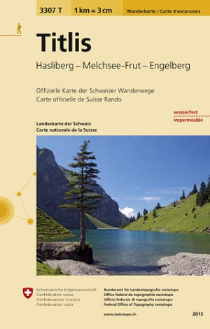 Wandelkaart 3307 T Titlis Oberwalden - Swisstopo