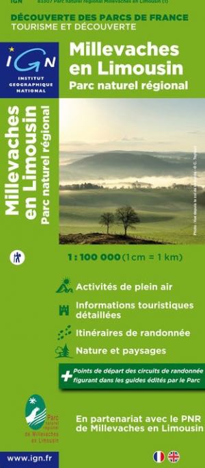 PNR Millevaches en Limousin - IGN TOP 200 - France - IGN