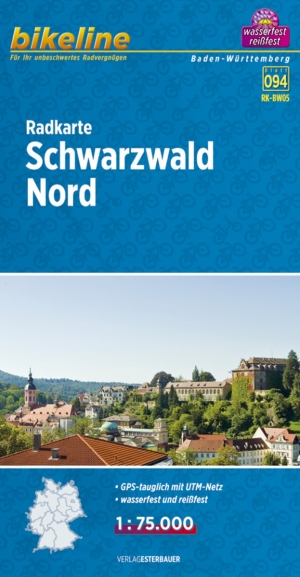 Fietstourkaart Schwarzwald Noord - Estenbauer
