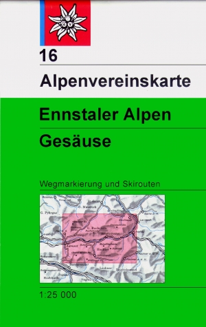 Wandelkaart 16 Ennstaler Alpen - Gesäuse NP - Alpenverrein