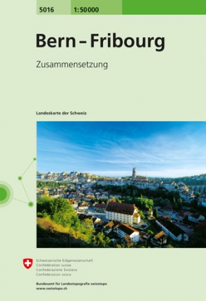 Wandelkaart 5016 Bern & Fribourg Zwitserland - Swisstopo
