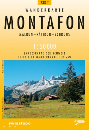 Wandelkaart 238t Montafon Vorarlberg - Swisstopo
