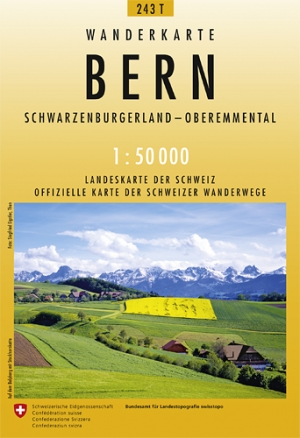 Wandelkaart 243t Bern Zwitserland - Swisstopo