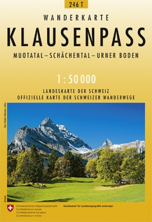 Wandelkaart 246t Klausenpass - Uri - Swisstopo