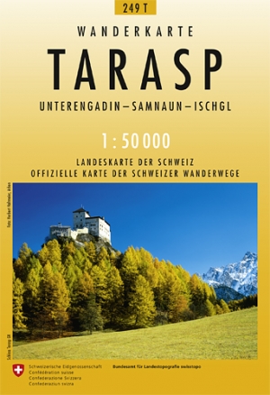 Wandelkaart 249t Tarasp Graubünden - Swisstopo