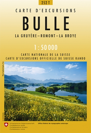 Wandelkaart 252t Bulle Fribourg Zwitserland - Swisstopo