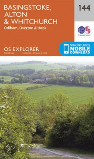 Wandelkaart 144 Basingstoke - Alton & Whitchurch - OSI
