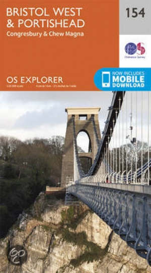 Wandelkaart 154 Bristol West & Portishead- Bristol - OSI