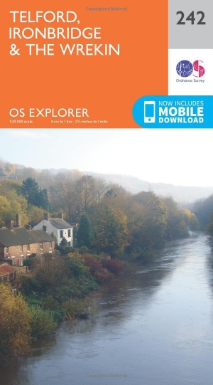 Wandelkaart 242 Telford- Ironbridge & the Wrekin - OSI