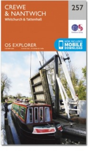 Wandelkaart 257 Crewe & Nantwich & Cheshire East - OSI
