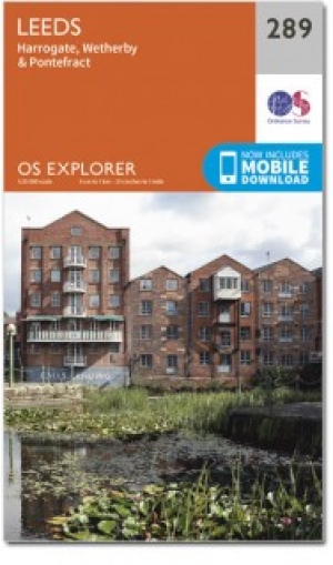 Wandelkaart 289 Leeds- Harrogate- Wetherby & Pontefract - OSI