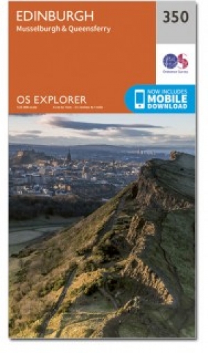 Wandelkaart 350 Edinburgh - East Schotland - OSI