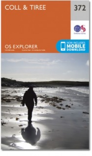 Wandelkaart 372 Coll & Tiree- Ayrshire & Lanark - OSI