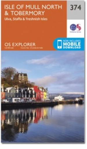 Wandelkaart 374 Isle of Mull North & Tobermroy - OSI