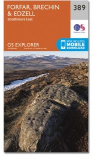 Wandelkaart 389 Forfar- Brechin & Edzell- Tayside - OSI