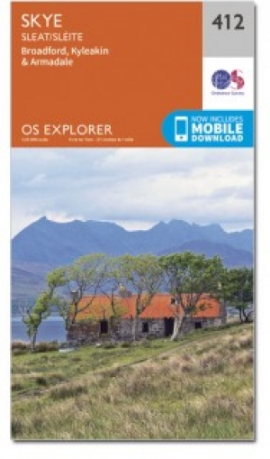 Wandelkaart 412 Isle of Skye & Sleat- Schotland - OSI