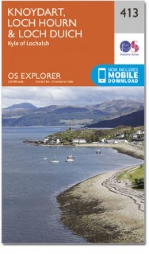 Wandelkaart 413 Knoydart- Loch Hourn & Loch Duich - OSI