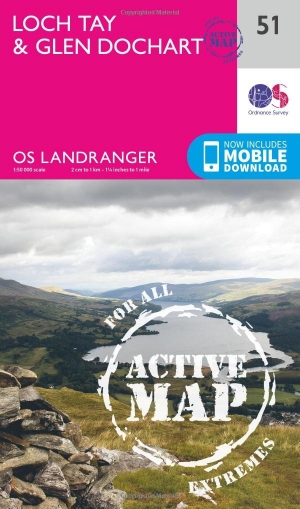 Wandelkaart 51 Loch Tay & Glen Dochart- Highland's - OSI