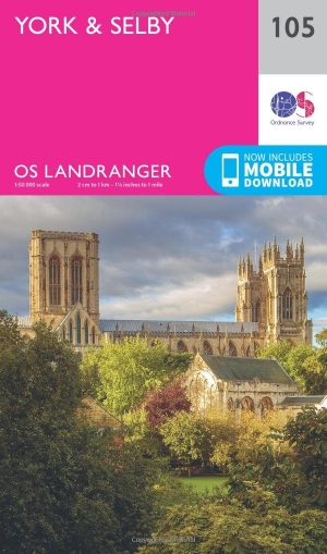 Wandelkaart 105 York & Selby- North Yorkshire - OSI