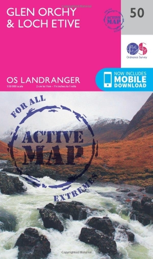 Wandelkaart 50 Glen Orchy & Loch Etive- Argyl & Bute - OSI