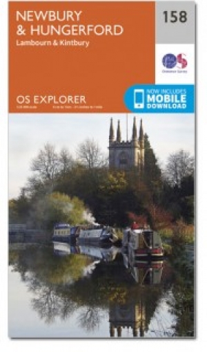 Wandelkaart 158 Newbury & Hungerford- West Berkshire - OSI
