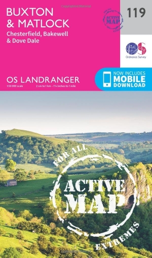 Wandelkaart 119 Buxton- Matlock & Chesterfield - OSI