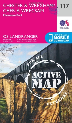 Wandelkaart 117 Chester & Wrexham - Ellesmere Port - OSI