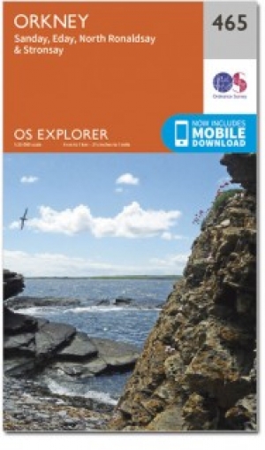 Wandelkaart 465 Sanday & Eday Schotland - OSI