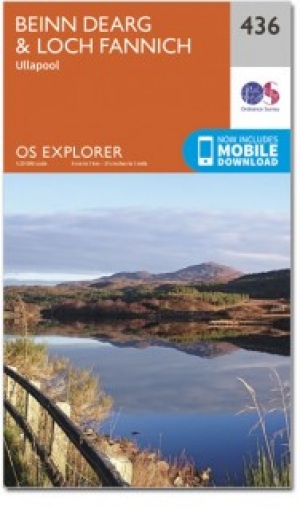 Wandelkaart 436 Beinn Dearg & Loch Fannich- Schotland- OSI