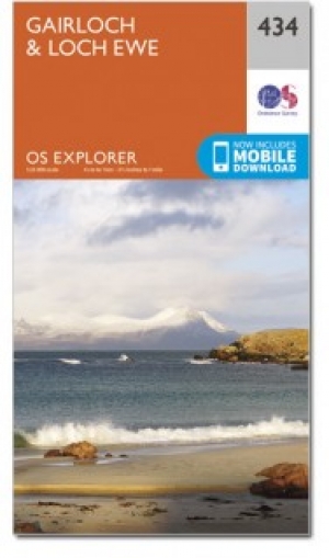 Wandelkaart 434 Gailoch & Loch Ewe Schotland - OSI