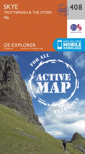Wandelkaart 408 Trotternish & The Storr Schotland - OSI