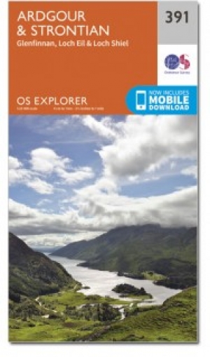 Wandelkaart 391 Ardgour & Strontian- Schotland - OSI