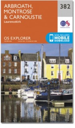 Wandelkaart 382 Arbroath- Montrose & Carnoustie - OSI