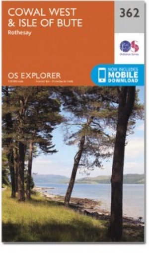 Wandelkaart 362 Cowal West & Isle of Bute- Argyl & Bure