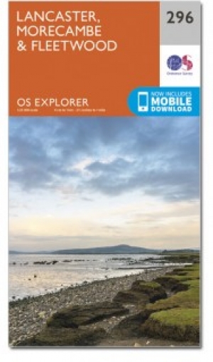 Wandelkaart 296 Lancaster- Morecambe & Fleetwood - OSI
