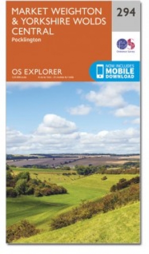 Wandelkaart 294 Market Weighton & Yorkshire Wolds - OSI