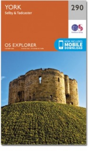 Wandelkaart 290 York- Yorkshire and the Humber - OSI
