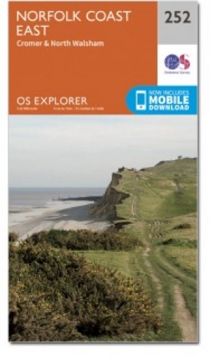 Wandelkaart 252 Norfolk Coast East Norfolk England - OSI