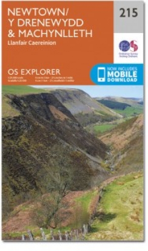 Wandelkaart 215 Newtown Llanfair Caereinion Wales - OSI
