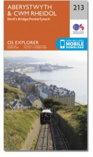 Wandelkaart 213 Aberystwyth & Cwm Rheidol Wales - OSI