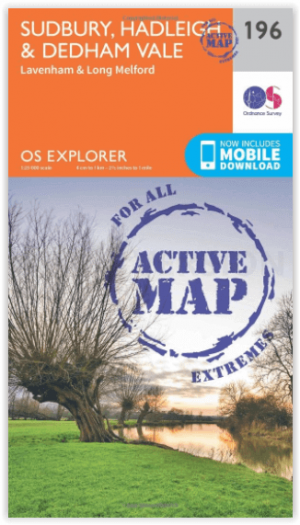 Wandelkaart 196 Sudbury- Hadleigh & Dedham Vale - OSI