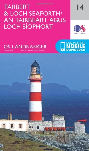 Wandelkaart 14 Tarbert & Loch Seaforth Schotland - OSI