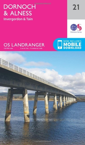 Wandelkaart 21 Dornoch & Alness- Highland's - Schotland - OSI