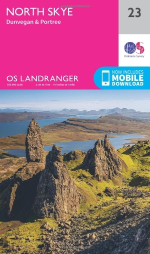 Wandelkaart 23 North Skye- Kyle of Lochalsh Schotland - OSI