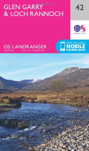 Wandelkaart 42 Glen Garry & Loch Rannoch - OSI