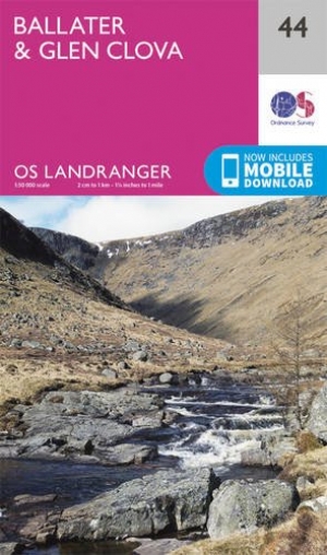 Wandelkaart 44 Ballater & Glen Clova - Aberdeenshire - OSI