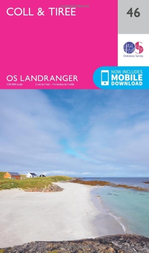 Wandelkaart 46 Coll & Tiree Isles- Binnen hybriden - OSI